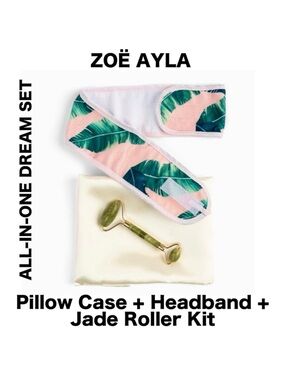 Zoë Ayla® Face Roller, Pillowcase, Headband